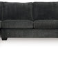 Hollyview - 3-Piece Sectional With Raf Corner Chaise - Shadow
