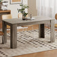 63" Dining Table for 4-6 with Wood Effect - Grey