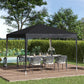 10 x 10ft Folding Pop Up Tent Outdoor Gazebo Canopy with Carrying Bag, Black