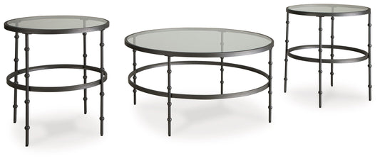 Kellyco - Gunmetal - Occasional Table Set (Set of 3)