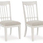 Shaybrock - Antique White / Brown - Dining Upholstered Side Chair (Set of 2)