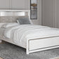 Altyra - White - Queen Panel Bookcase Bed With Roll Slats