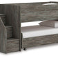 Frandern - Gray - Twin Over Twin Loft Bed
