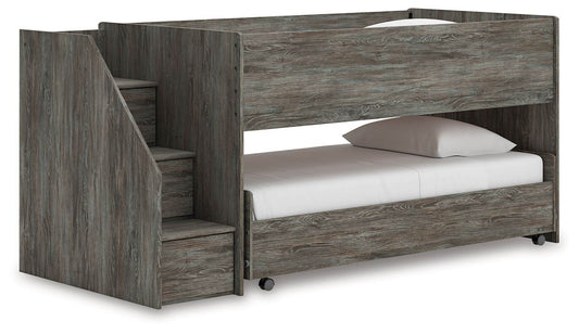 Frandern - Gray - Twin Over Twin Loft Bed - Forward Furniture