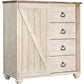 Willowton - Whitewash - Dressing Chest