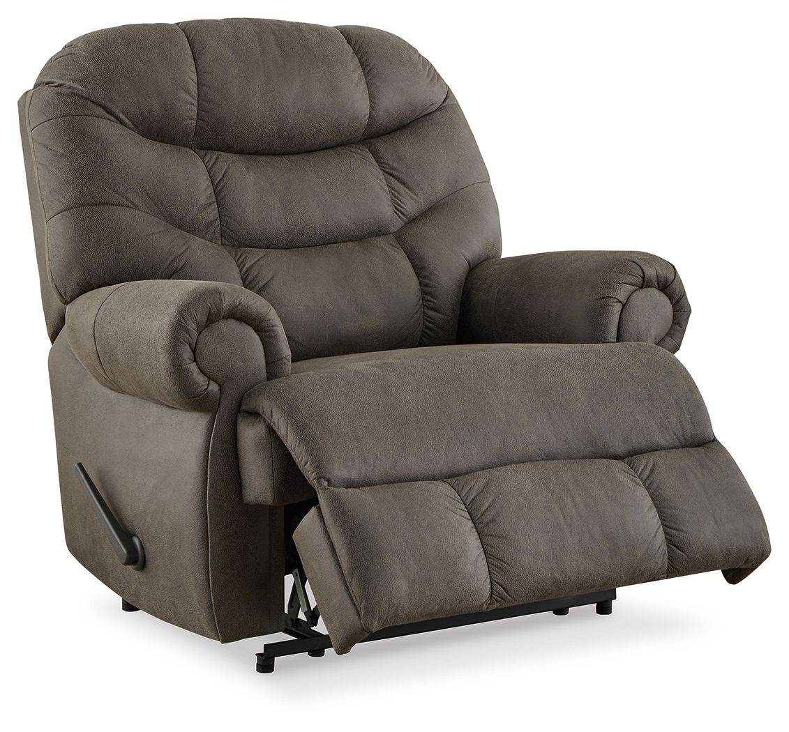 Camera Time - Gunmetal - Zero Wall Recliner - Faux Leather - Forward Furniture