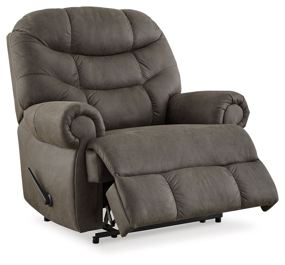 Camera Time - Gunmetal - Zero Wall Recliner - Faux Leather