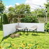 Canopy Sidewalls for 10' x 10' or 10' x 20' Pop up Canopy, 2 PCS Canopy Half Walls Only, White