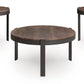 Horizon Hills - Occasional Table Set (Set of 3) - Brown / Black