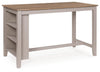 Harperfeld - Rectangular Dining Room Counter Table - Natural / Gray