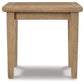 Gerianne - Square End Table - Brown