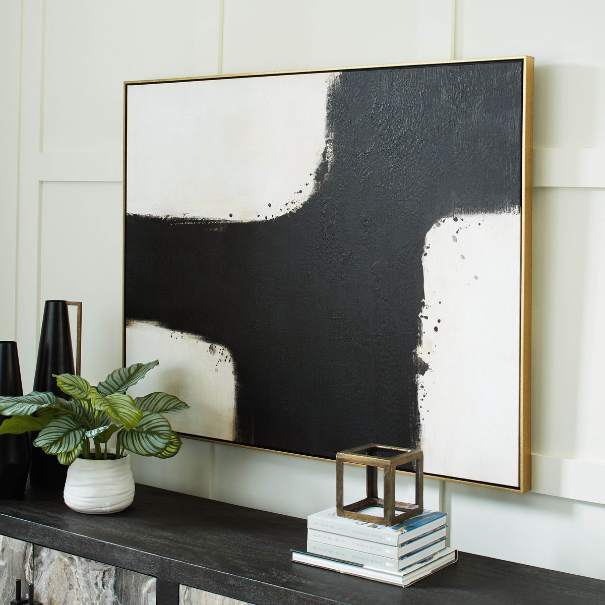 Reighlea - Black / White - Wall Art - Forward Furniture