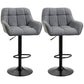 Swivel Adjustable Bar Stools Set of 2 - Grey