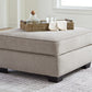 Claireah - Umber - Ottoman With Storage