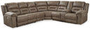 4 Pc. Power Reclining Sectional With Right Arm Facing Power Reclining Loveseat With Console
