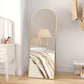 Arched Standing Mirror, 64" x 24" Full Length Mirror, Free Standing or Wall Mounted for Living Room, Bedroom, Gold