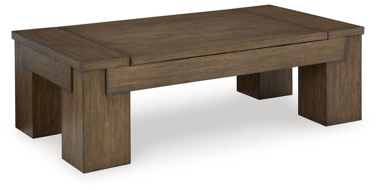 Rosswain - Warm Brown - Lift Top Cocktail Table - Forward Furniture