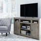 Moreshire - Bisque - 72" TV Stand W/Fireplace Option