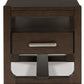 Breckington - Dark Brown - Square End Table