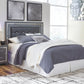 Lodanna - Queen Upholstered Panel Headboard with Bolt on Bed Frame - Gray