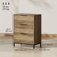 Dresser for Bedroom, 3 Drawer Dresser Tower, Chest of Drawers for Hallway, Entryway, Closet, Natural