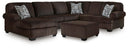 2 Pc. - 3-Piece Sectional With LAF Corner Chaise, Ottoman