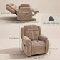 Power Massage Recliner with 2 Memory Positions - Brown