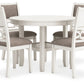 Erinberg - Antique White - Dining Room Table Set (Set of 5)