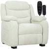Power Massage Recliner with 2 Memory Positions - Beige