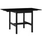 Solid Wood Kitchen Table, Farmhouse Drop Leaf Tables for Small Spaces, Folding Dining Table, Black