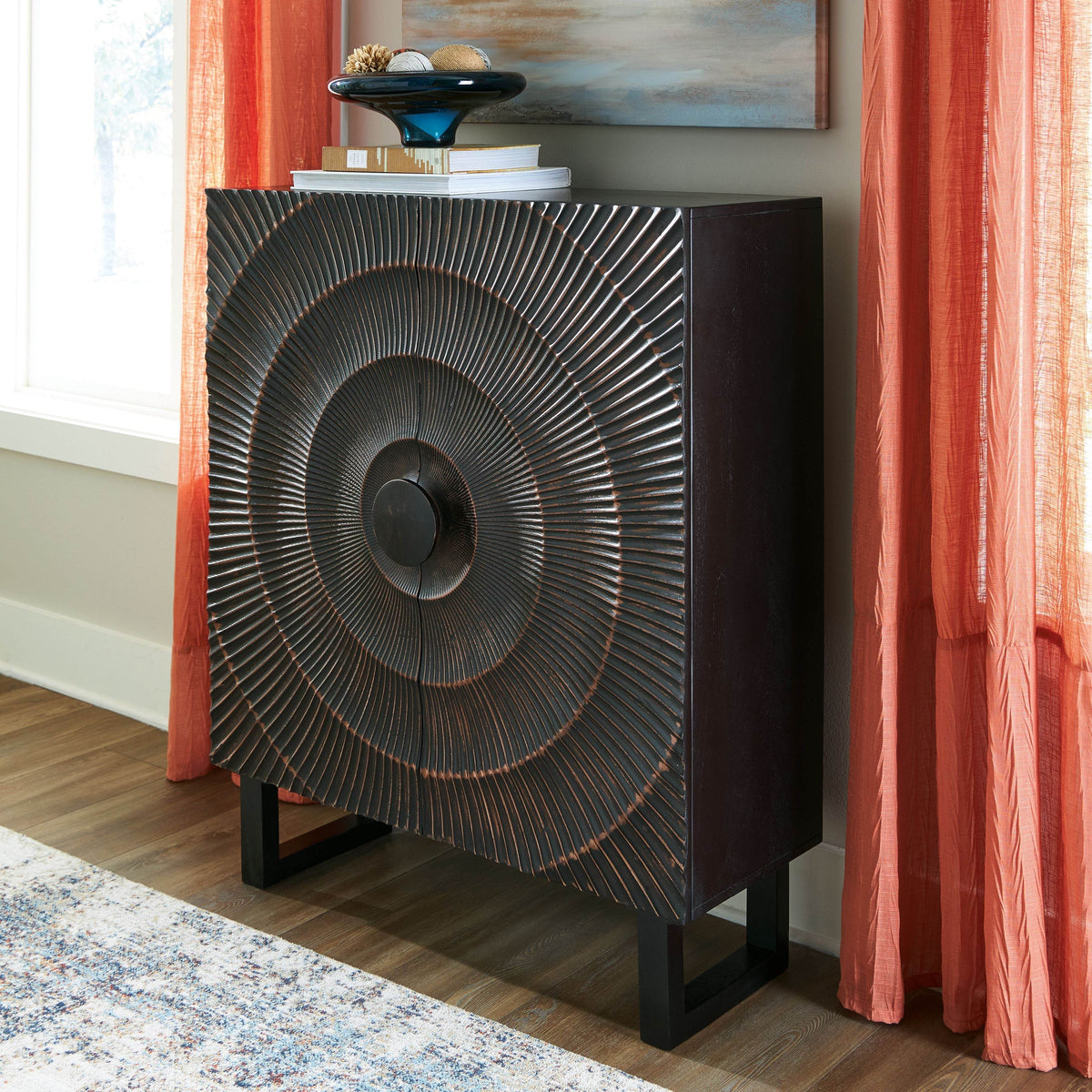 Fosterman - Distressed Black - Accent Cabinet - Forward Furniture