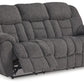 Foreside - Reclining Sofa - Charcoal
