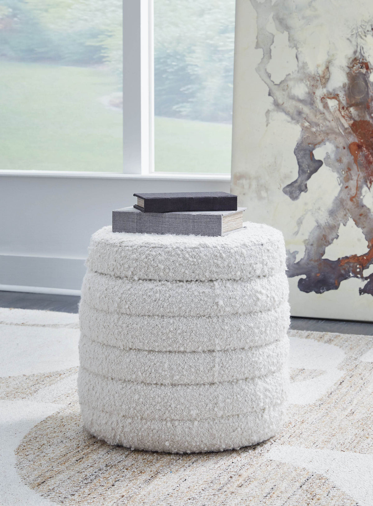 Duntler - Ivory - Storage Ottoman - Forward Furniture