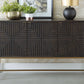 Elinmore - Brown / Gold Finish - Accent Cabinet