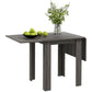 Folding Dining Table, Extendable Kitchen Table for Small Space, Drop Leaf Table for 2-4 People, Grey