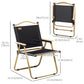 Set of 2 Camping Chair, Lightweight Folding Chair, Portable Armchairs, Excellent for Festivals, Fishing, Beach and Hiking, Black