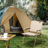 Camping Chair, Lightweight Folding Chair, Portable Armchair, Excellent for Festivals, Fishing, Khaki