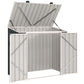 5ft x 3ft Outdoor Storage Shed, Garbage Bin Shed Organizer with Lockable Double Doors and Openable Lid