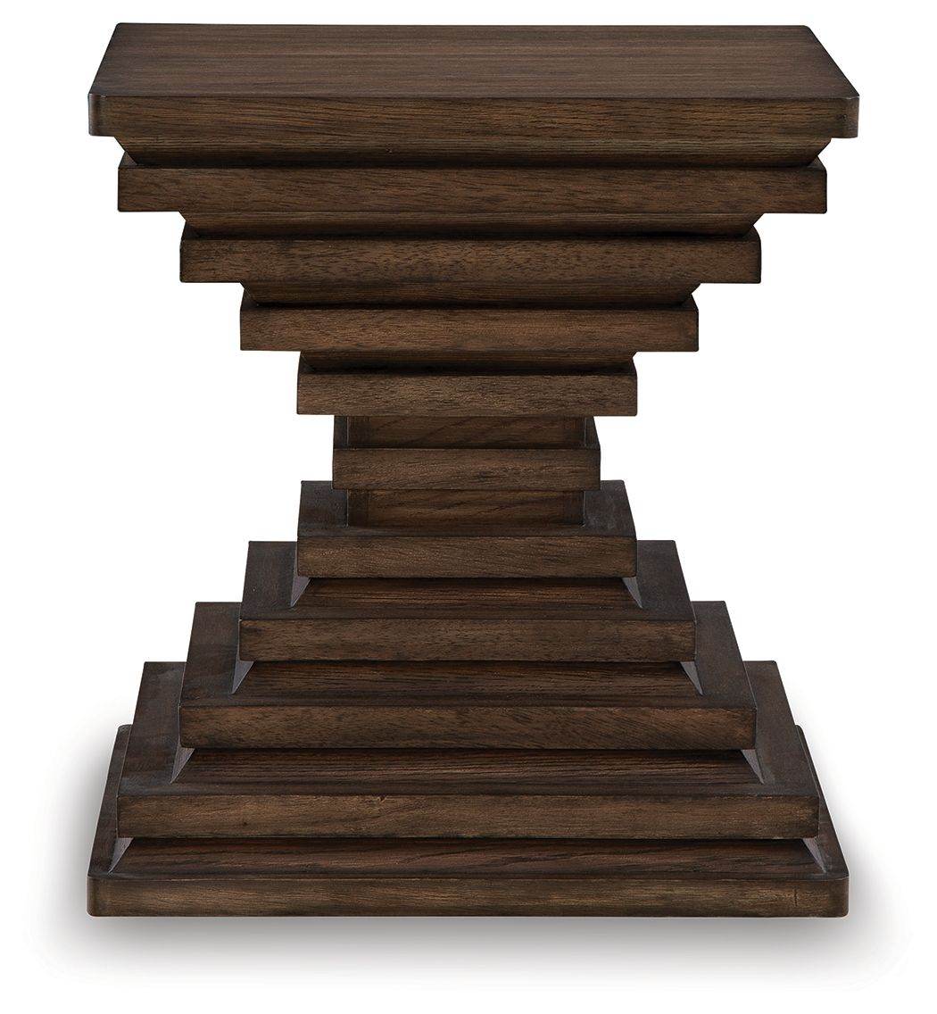 Hannodream - Warm Brown - Square End Table - Forward Furniture