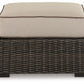 Coastline Bay - Brown - Ottoman With Cushion