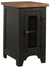 Valebeck - Chair Side End Table - Black / Brown