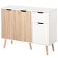 35" Sideboard Storage Cabinet with Drawer - White