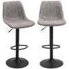 Adjustable Swivel Bar Stools Set of 2 - Grey
