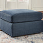 Modmax - Ink - Oversized Accent Ottoman - Fabric - Forward Furniture