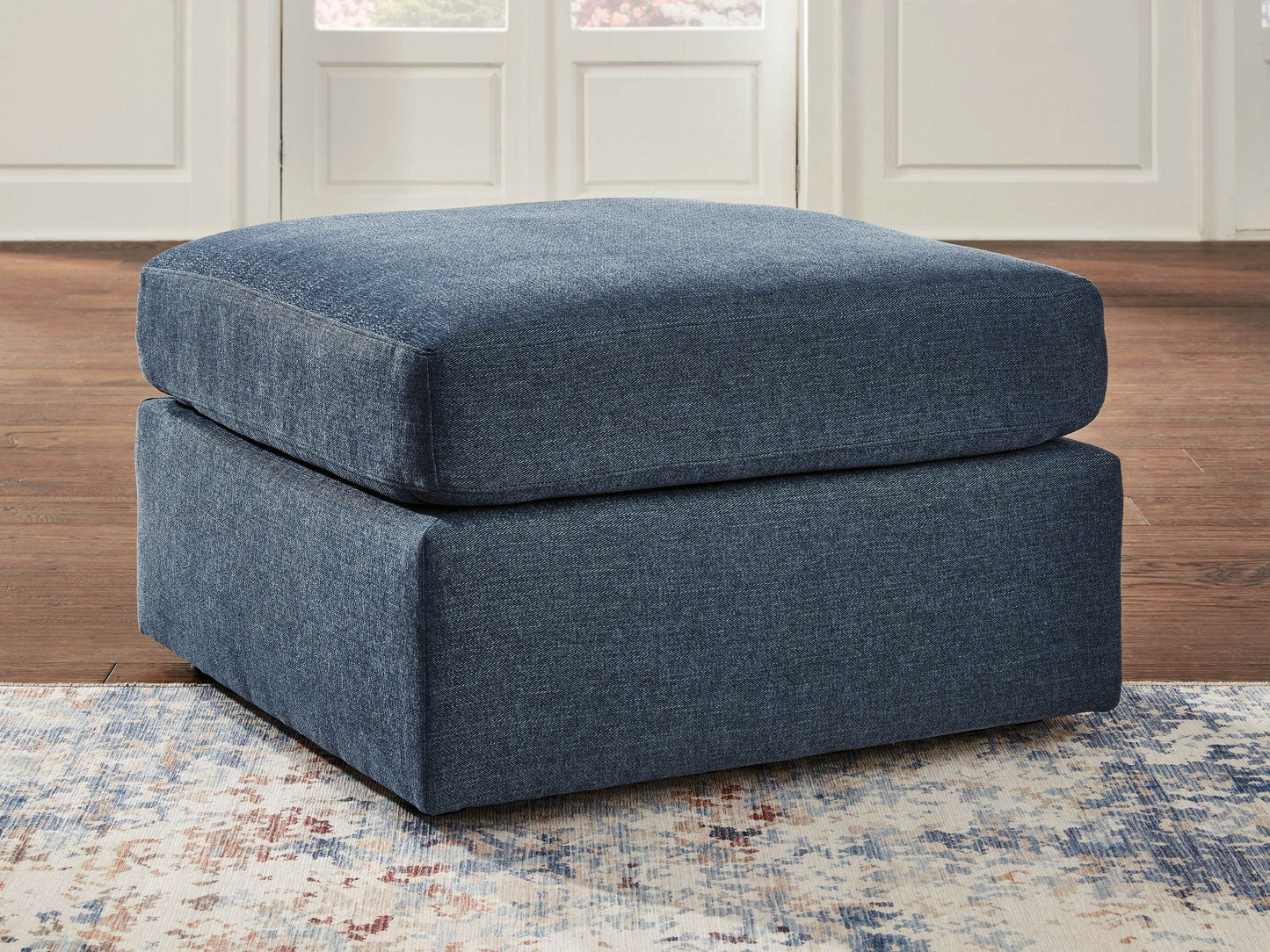 Modmax - Ink - Oversized Accent Ottoman - Fabric - Forward Furniture