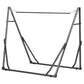 Portable Hammock Stand, 2-in-1 Hammock Net Stand and Hanging Space, Patio, Garden, Yard, Black