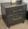 Haldenwick - Two Drawer Night Stand - Black