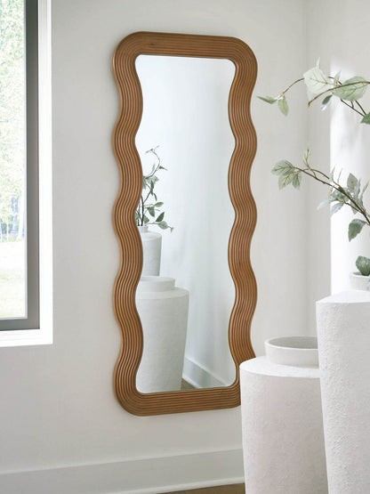 Ellisonville - Brown - Floor Mirror - Forward Furniture