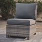 Salem - Gray - Armless Chair W/Cushion