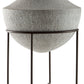 Estonbank - Vase - 30" - Distressed Cream